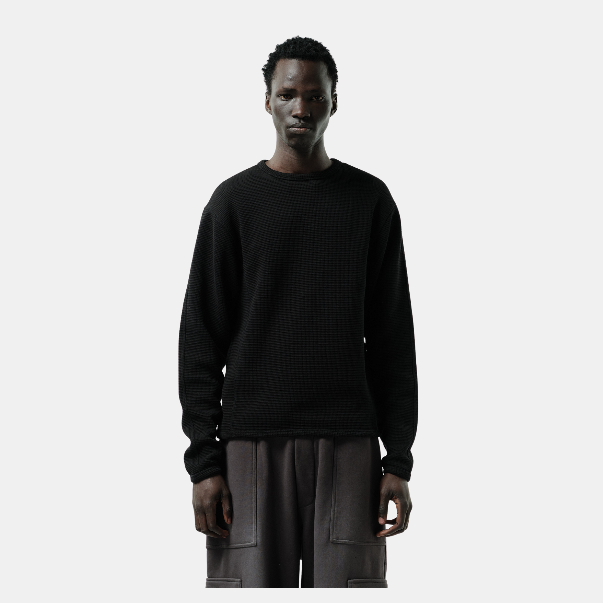 WAFFLE LONG SLEEVE TEE