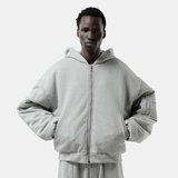 HOODED JERSEY BOMBER