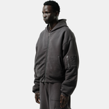 HOODED JERSEY BOMBER