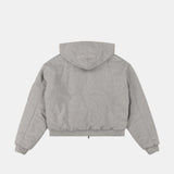 HOODED JERSEY BOMBER