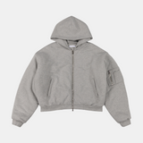 HOODED JERSEY BOMBER