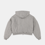 HOODED JERSEY BOMBER